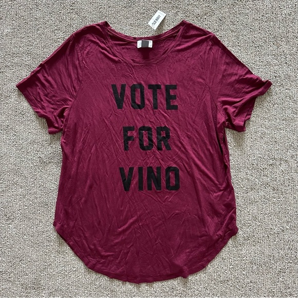Old Navy “Vote for Vino” T-Shirt Size XL - Picture 1 of 6